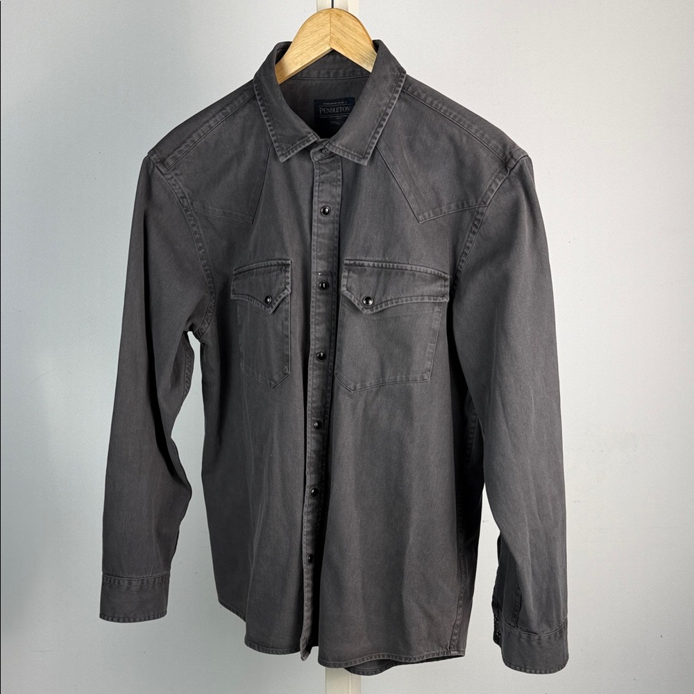 Pendleton Charcoal Shirt Jacket - image 1